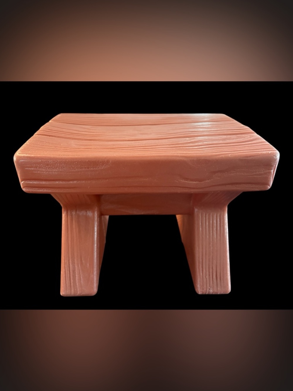 Little Tikes Vintage Learning Toy Faux Wood Grain Stool